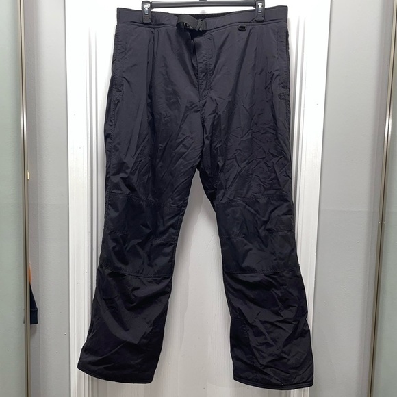 Gelande Pants Snow Ski Adjustable Elastic Waist Thick Padded Bottoms Windbreaker - Picture 1 of 9
